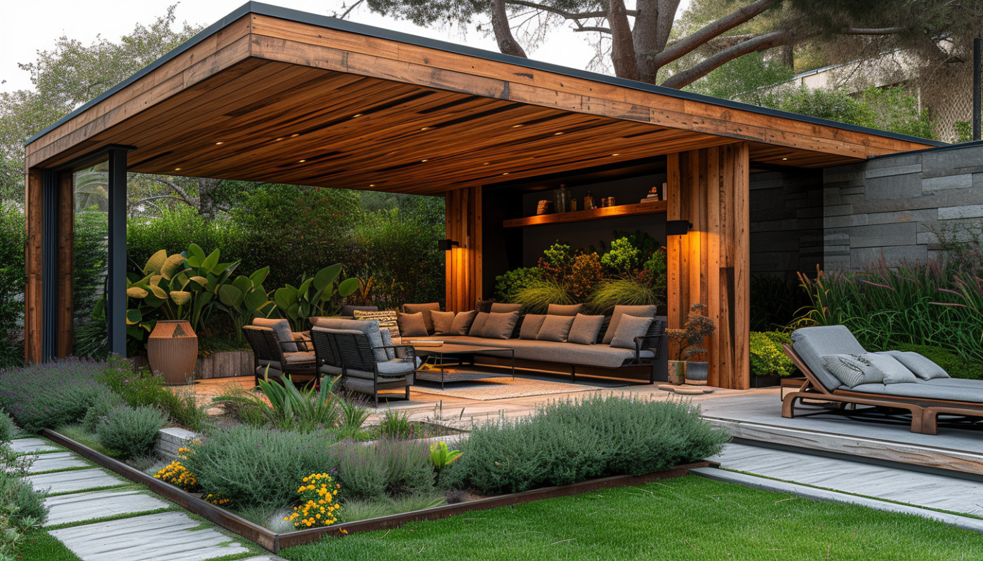 Jardin - Comment intégrer un préau en bois dans l'aménagement de votre espace extérieur